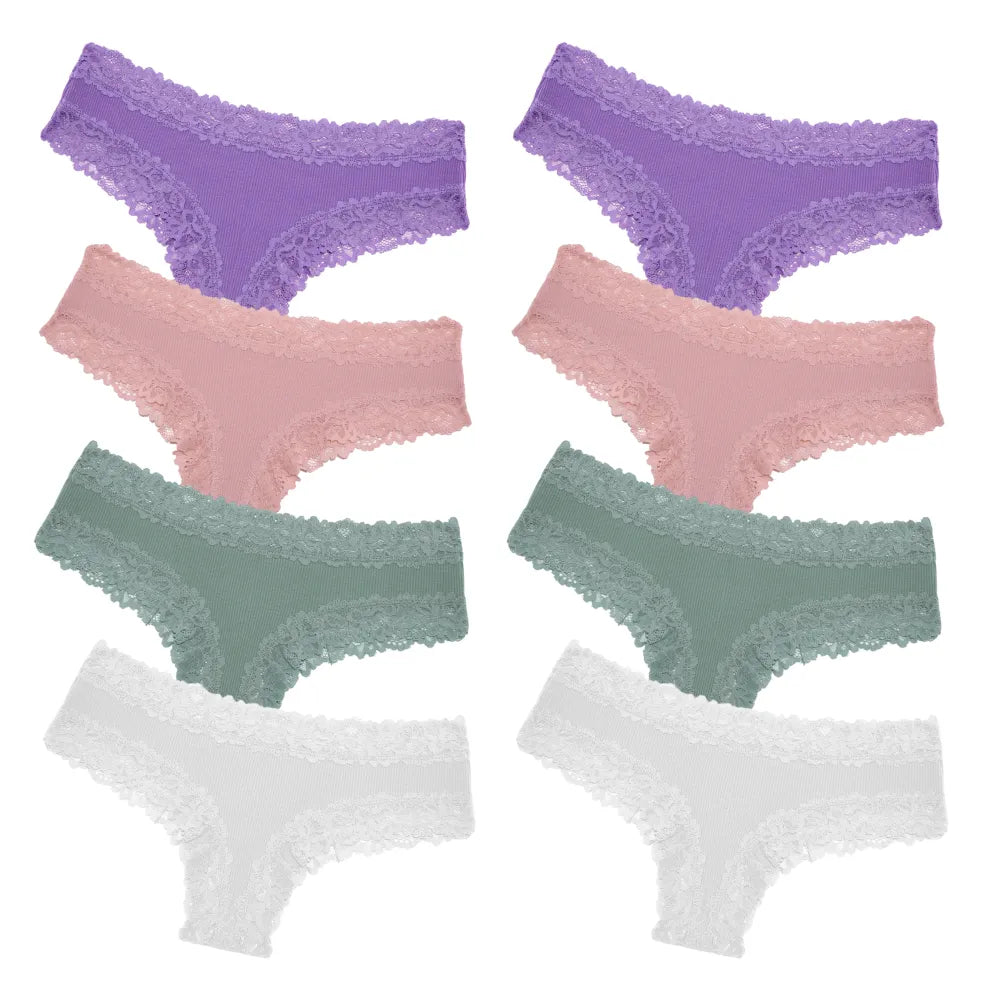 CottonLace Panties - Lace Brazilian [Buy 4 and get 8]