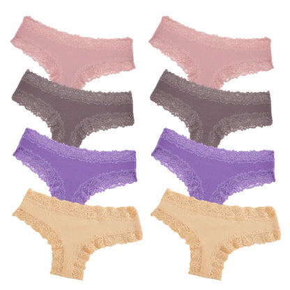 CottonLace Panties - Lace Brazilian [Buy 4 and get 8]