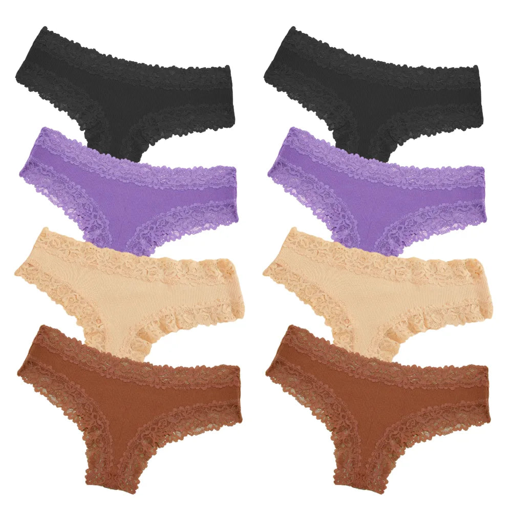 CottonLace Panties - Lace Brazilian [Buy 4 and get 8]