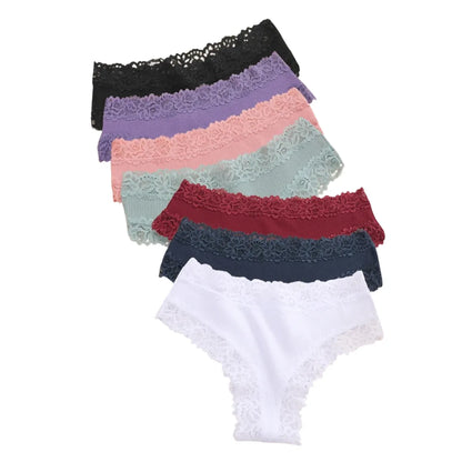 CottonLace Panties - Lace Brazilian [Buy 4 and get 8]