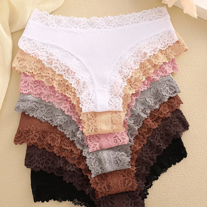 CottonLace Panties - Lace Brazilian [Buy 4 and get 8]